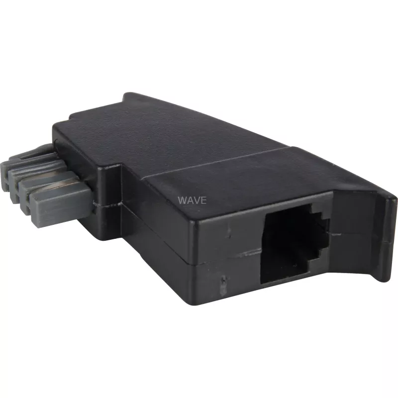 Goobay TAE Telephone Adapter Plug 50308 TAE-N to RJ-11/RJ-14 Black