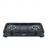 Tabletop gas hob PROMIS KG200C — 2-zone black gas cooker (outdoor use, no reducer)