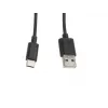 Cable Lanberg CA-USBO-10CC-0010-BK (USB 2.0 male - USB 2.0, USB, Type C male, 1m, Black) (CA-USBO-10CC-0010-BK)