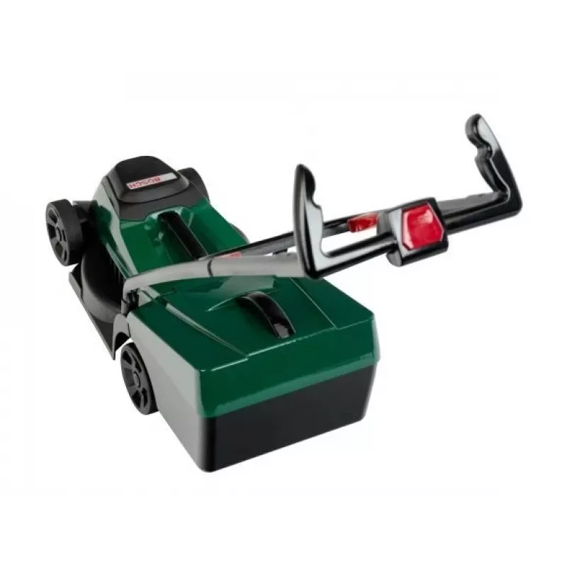 KLEIN 2780 Bosch Rotak Toy Lawn Mower Playset, 32 cm Cutting Width, Red/Black, Realistic Engine Sound, for Ages 3+