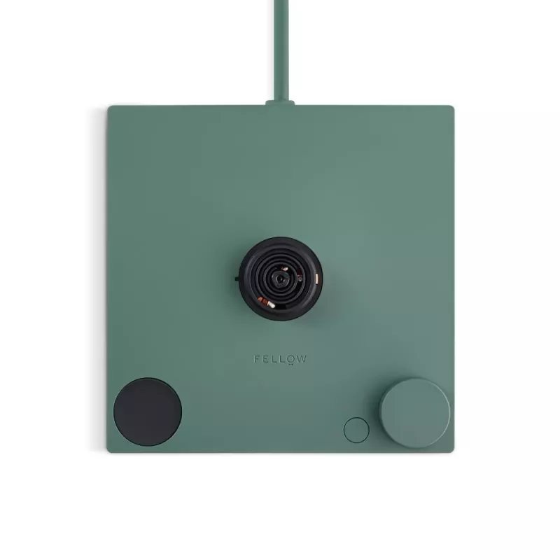 Electric kettle Fellow Stagg EKG PRO 1L, 1200W, green matte, stainless steel, wood handle, adjustable 40–100°C