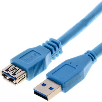 USB Cable Helos 014687 USB 3.2 Gen 1 5m Blue