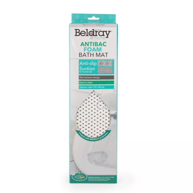 Bath Mat Beldray LA032722UFFEU7 Antibac Foam – bathroom floor mat with antibacterial foam surface