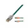 EasyLan DualBoot LED patch cable RJ45 S/FTP Cat.6 (Class E) - with saCon plug - LSOH - turquoise - 1