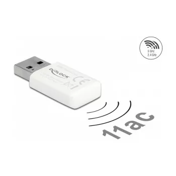 WLAN Network Card DeLOCK 12770 USB 5000 Mbit/s Wireless White