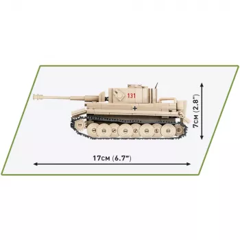 Cobi 1/48 Scale PzKpfw VI Tiger 131 Model Kit
