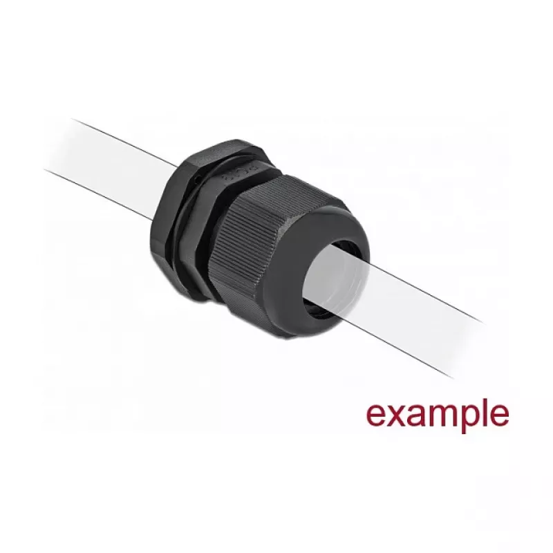 Cable Gland DeLOCK 60194 Black Plastic 10 pc(s)