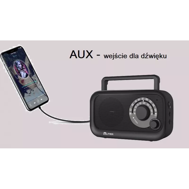 Eltra HANIA black portable radio (model )
