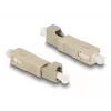 DeLOCK Optical Fiber Hybrid Coupler SC Simplex male to LC Simplex female beige