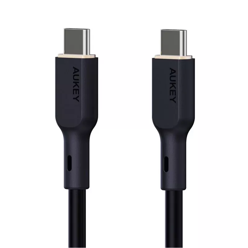 AUKEY CB-SCC241 USB-C Power Delivery PD 240W 5A 20V 1m Nylon Black - D