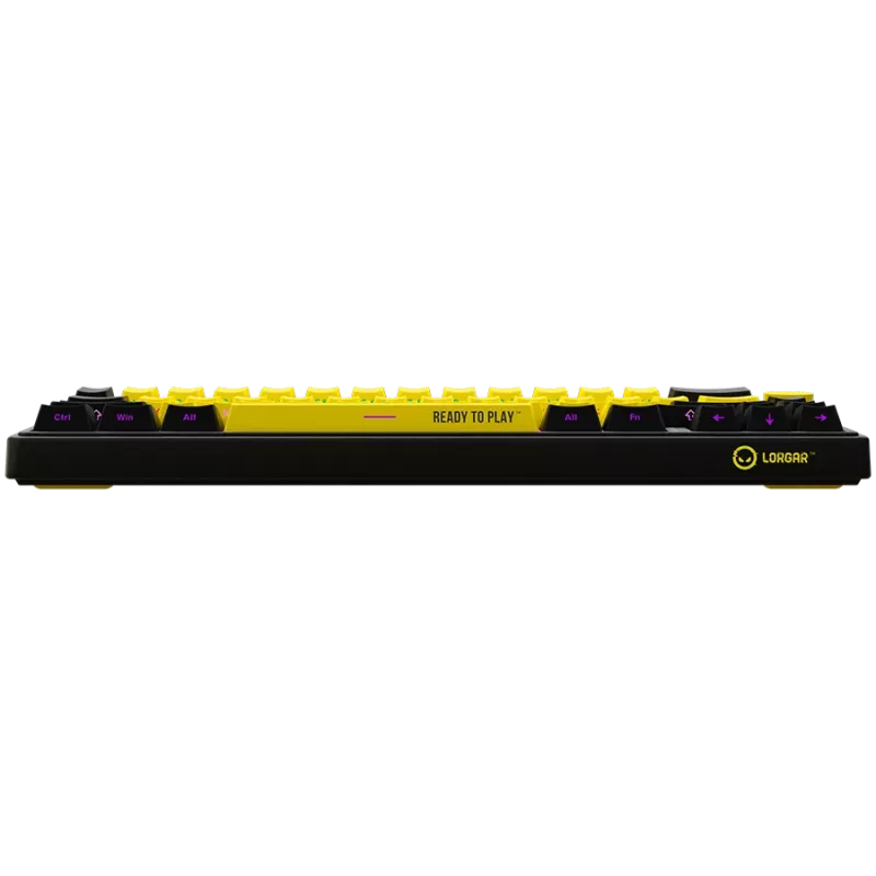 Mechanical gaming keyboard LORGAR KBP70MW 65% Black Yellow EN layout