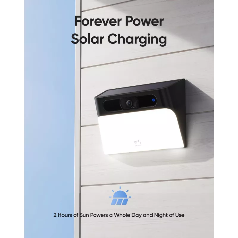 Anker Innovations Eufy Solar Wall Light Cam S120 - Network Surveillance Camera - weather-resistant - Colour (day/night)