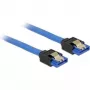 SATA Cable DeLOCK 84976 0.1 m SATA 7-pin Black Blue