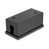 Distribution box DELOCK Easy 45 module holder for table or wall mounting, metal, black, 2x22.5x45 mm or 1x45x45 mm