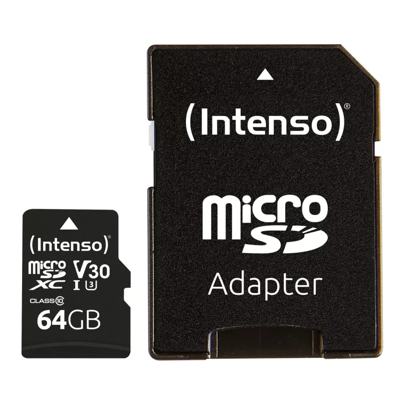 Memory Card Intenso 64GB MicroSDXC UHS-I Class 10 3433490