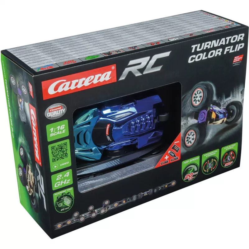 CARRERA RC Turnator Colo r Flip stunt car
