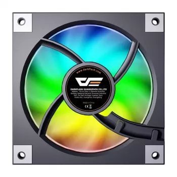 120mm Computer Fan Darkflash DM20 Black, 3‑pin connector, standard airflow