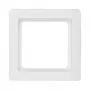 Wall plate (screwless) Berker 10116089, white, single-gang switch cover
