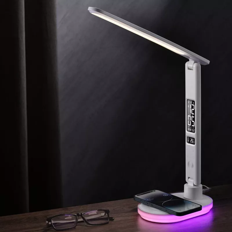 Table lamp Hawk HW-LAMP03 White RGB — adjustable LED desk lamp with RGB lighting