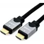 Roline High Speed - HDMI mit Ethernetkabel - HDMI (M) bis HDMI (M) - 5 m - Doppelisolierung - Schwarz/Silber