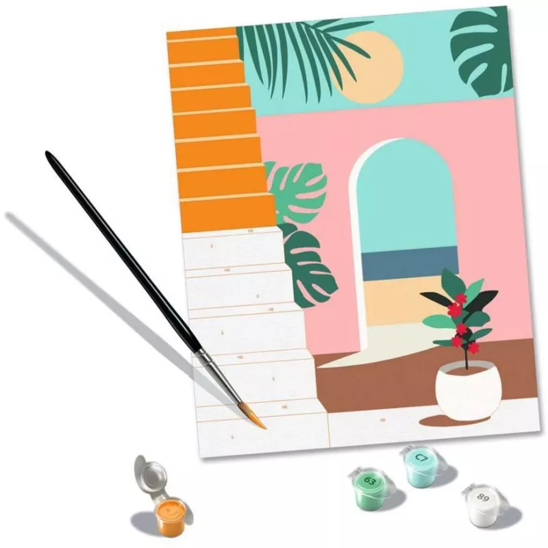 Painting kit Ravensburger CreArt Holiday Mode – Creative set for painting (model 25524)