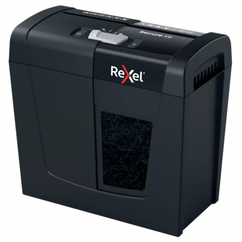 Rexel Secure X6 Cross Cut Paper Shredder P4, Cross shredding, 4 x 40 mm, 10 L, 100 sheets, 68 dB, 6 sheets