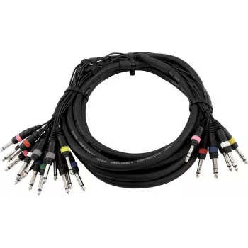 Audio snake cable Omnitronic 8xJack to 16xJack mono 15 m