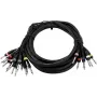 Audio snake cable Omnitronic 8xJack to 16xJack mono 15 m