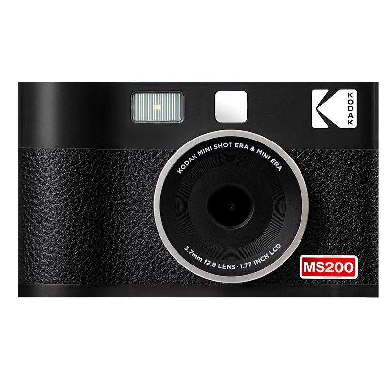 Instant camera Kodak Mini Shot 2 Era — portable instant photo camera with built-in printer, black