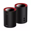 Mesh system Cudy M3000 2-Pack Dual-band Wi-Fi 6 2402 Mbit/s Black Red