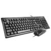 A4Tech Km-72620D - Keyboard-and-Mouse-Set - USB - US - Black