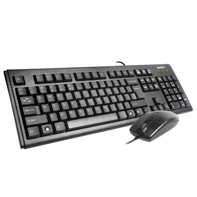 A4Tech Km-72620D - Keyboard-and-Mouse-Set - USB - US - Black