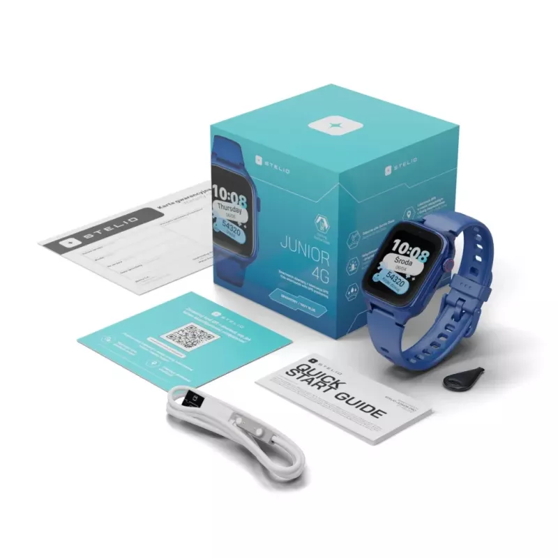 Smartwatch Stelio Junior 4G ST-SWJ101-NB – children's 4G watch, navy blue