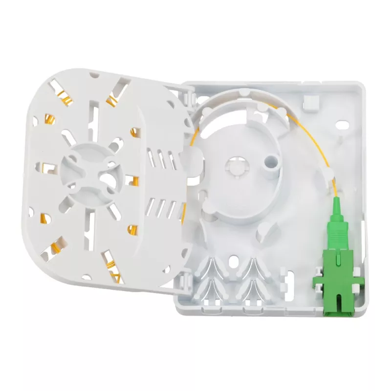 Extralink Olivia Fiber Optic Box, 2 Splices, with Pigtail and SC/APC Adapter
