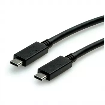 USB Cable ROLINE 11.02.9056 0.5m USB 3.2 Gen 2 10 Gbit/s USB C Black