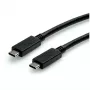 USB Cable ROLINE 11.02.9056 0.5m USB 3.2 Gen 2 10 Gbit/s USB C Black