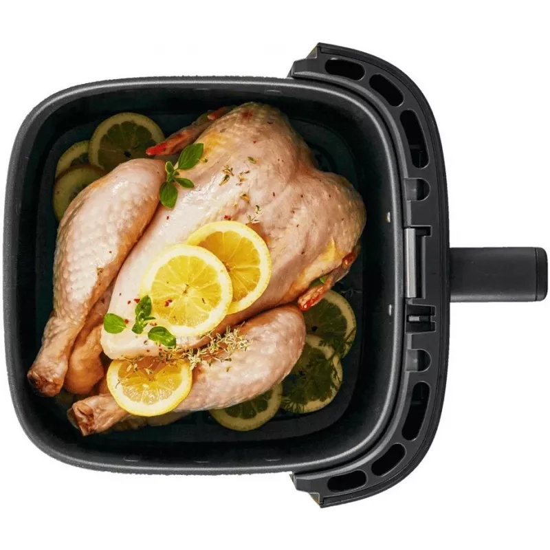 Tefal Easy Fry Silence EY551HE0 fryer Single 5 L Stand-alone Hot air fryer Black, Grey, Stainless steel