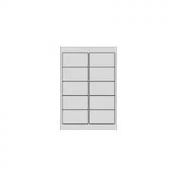 Avery Heavy Duty Laser Labels - Polyester Labels - Silver - 50,8 x 96 mm 200 pc(s). (20 Sheets x 10) (L6012-20)
