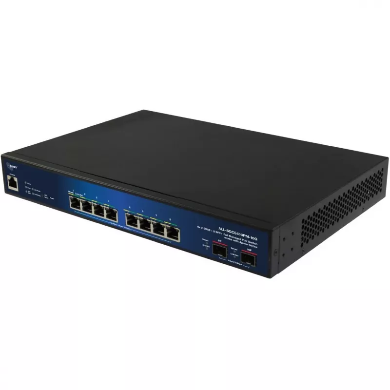 ALLNET Apollo full managed Layer2+ 10Port• 8x 2.5GB• PoE Budget 240W• at• 2x - Router - WLAN (ALL-SGC5410PM-10G)