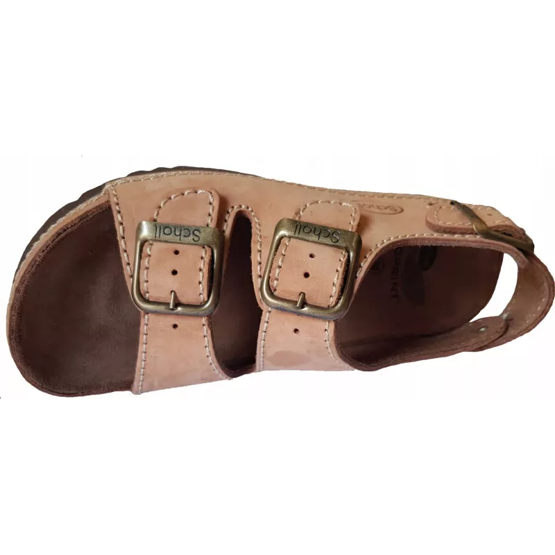 Comfortable Scholl AIR BAG BACK STRAP BRONZE sandals 39