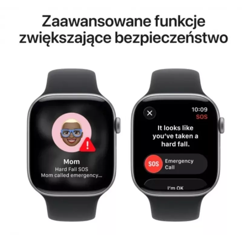 Watch Series 11 GPS 46mm Space Grey Aluminium Case with Black Sport Band - M/L