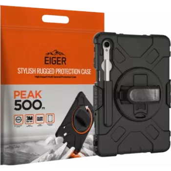 Tablet case Eiger Peak for Samsung Tab S11 — 500m water resistance, black