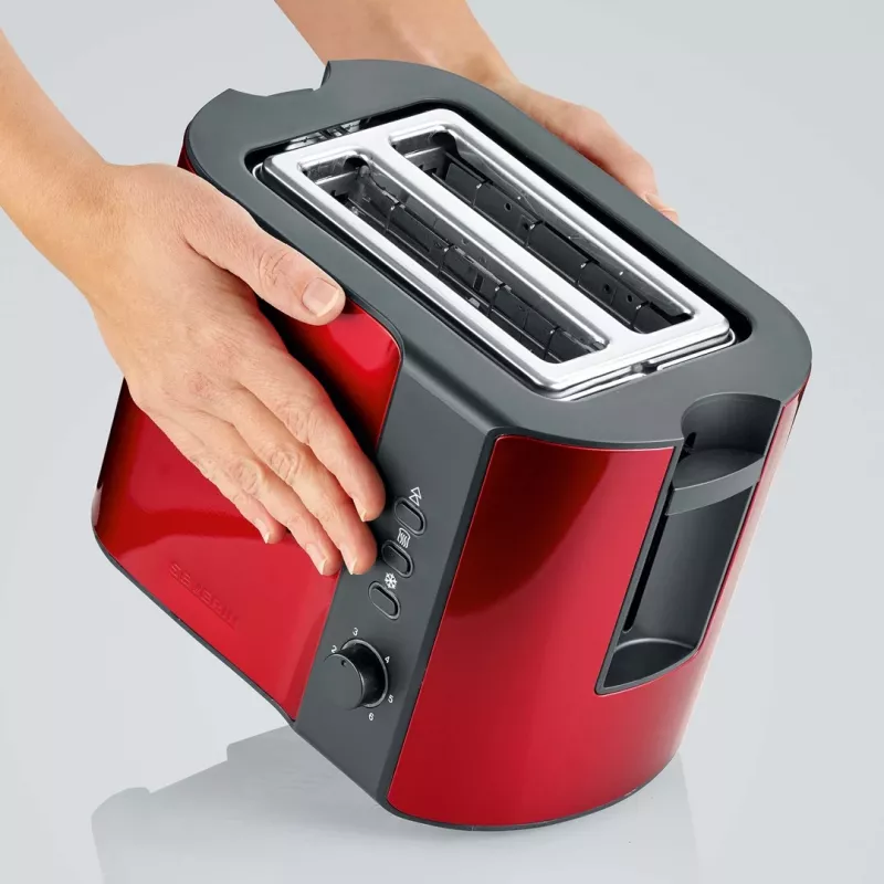 Toaster Severin AT 2217 2 slice 800 W Black Red