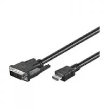 Wentronic Goobay HDMI™ / DVI-D Cable, Black, 1 m - 19pol. HDMI™-Plug>DVI-D (18+1) Plug (50579)