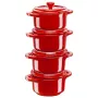 Staub Mini Cocotte Round, 4 pcs. - 200 ml, Red