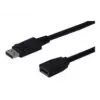 Digitus ASSMANN - DisplayPort-Extension Cable - DisplayPort (M) - DisplayPort (W) - 2 m (DisplayPort 1.2) - Moulded - Black (AK-340200-020-S)
