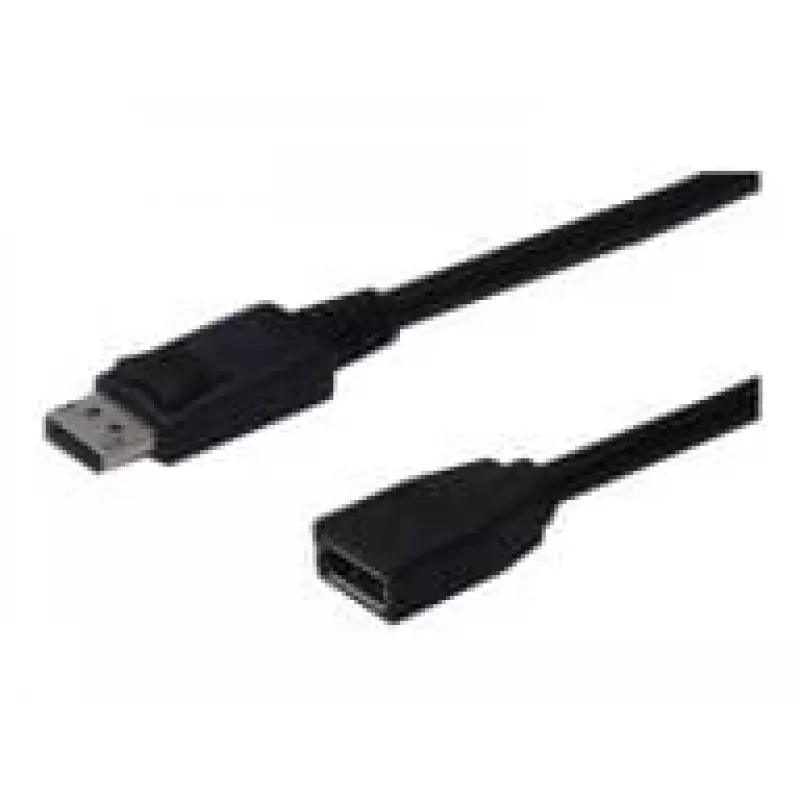 Digitus ASSMANN - DisplayPort-Extension Cable - DisplayPort (M) - DisplayPort (W) - 2 m (DisplayPort 1.2) - Moulded - Black (AK-340200-020-S)