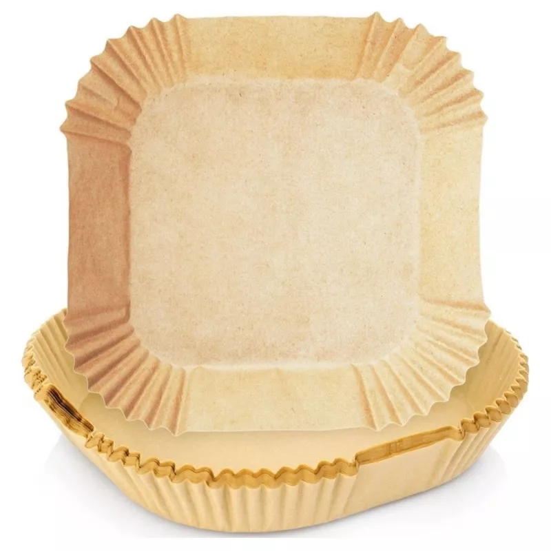 Paper Fryer Liners 16×16 cm (50 pcs) for Air Fryer / Deep Fryer — No name