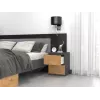 Topeshop W2 ANTRACYT/ARTISAN nightstand/bedside table 2 drawer(s) Anthracite, Oak
