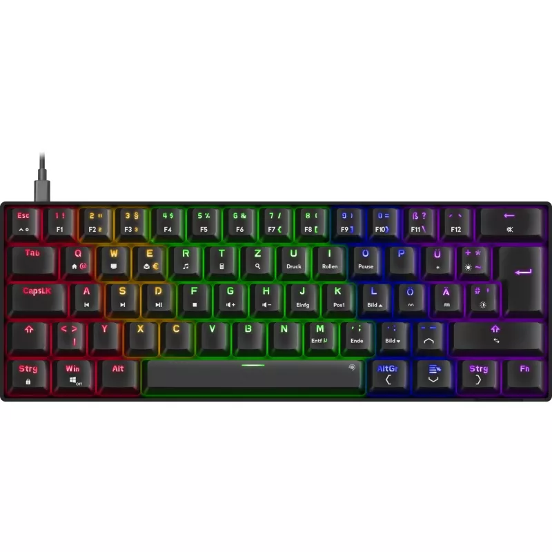 Mechanical gaming keyboard Speedlink ATMOS RGB — compact layout, RGB backlight